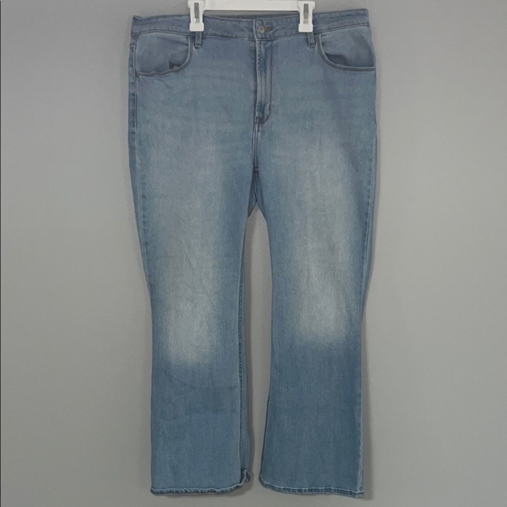 High-Rise Flare Sz 16 Short Old Navy Women’s Light Wash, Stretch, #flare #boho